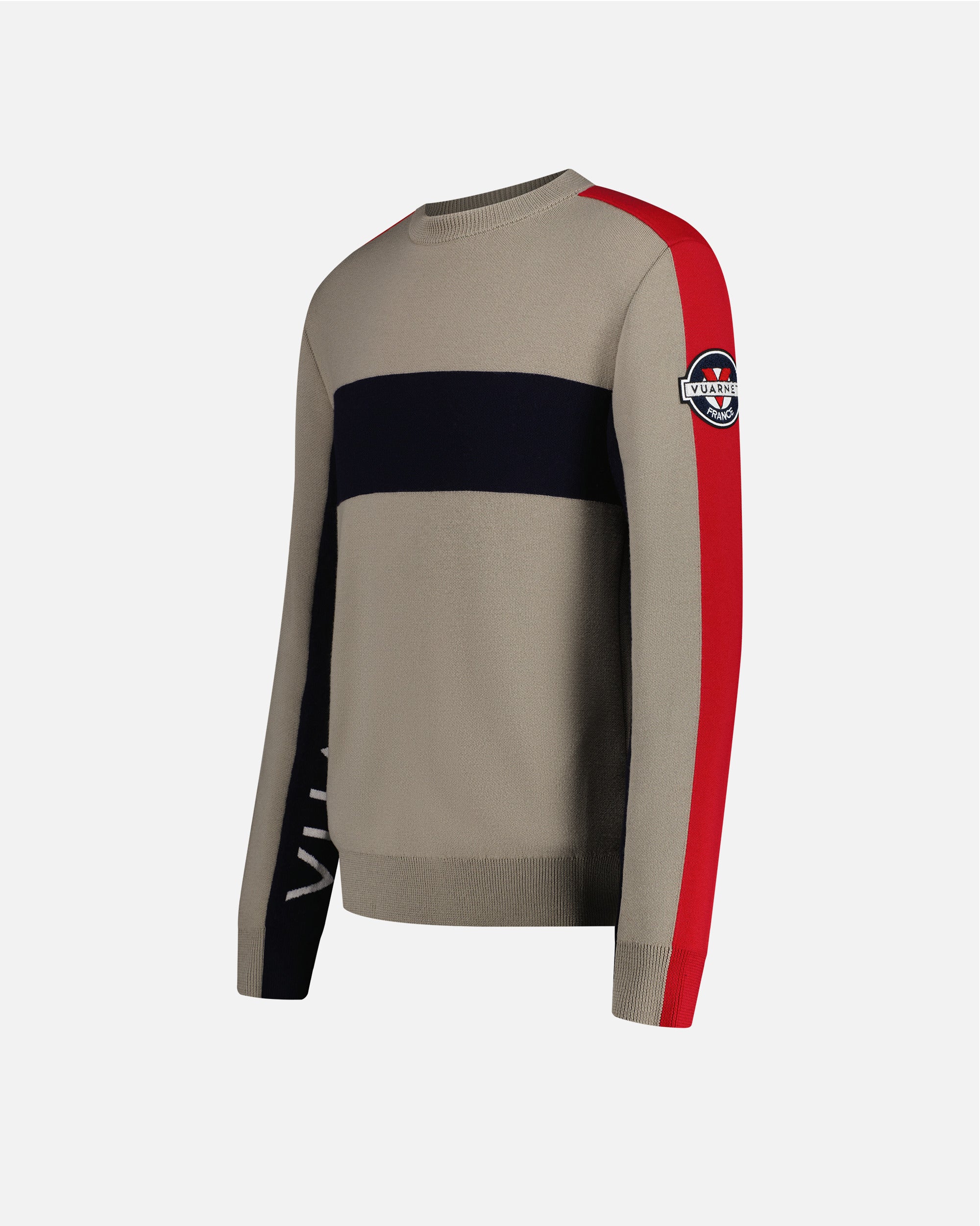 BEIGE/NAVY MEN'S RACING PULLOVER - Image 10