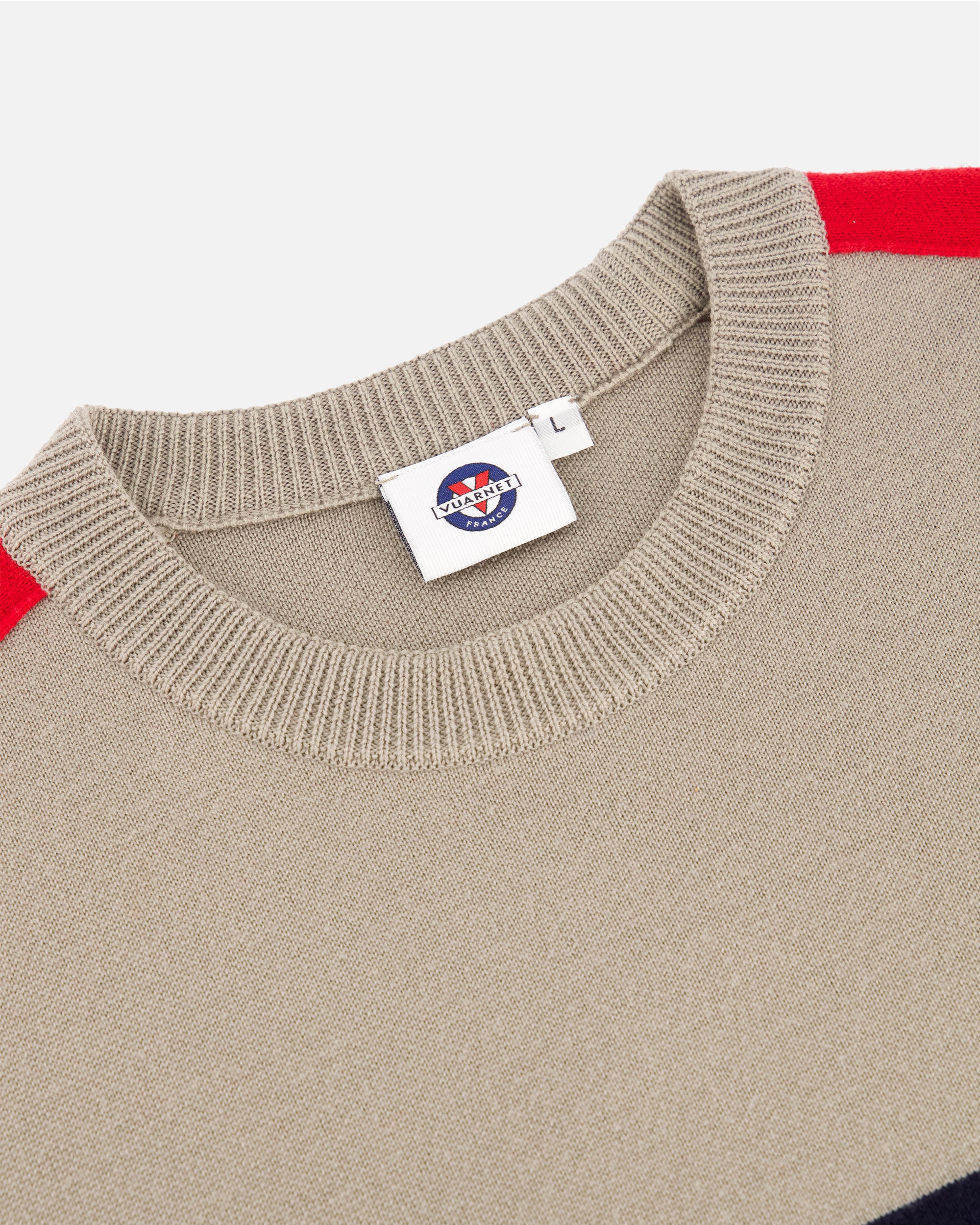BEIGE/NAVY MEN'S RACING PULLOVER - Image 23