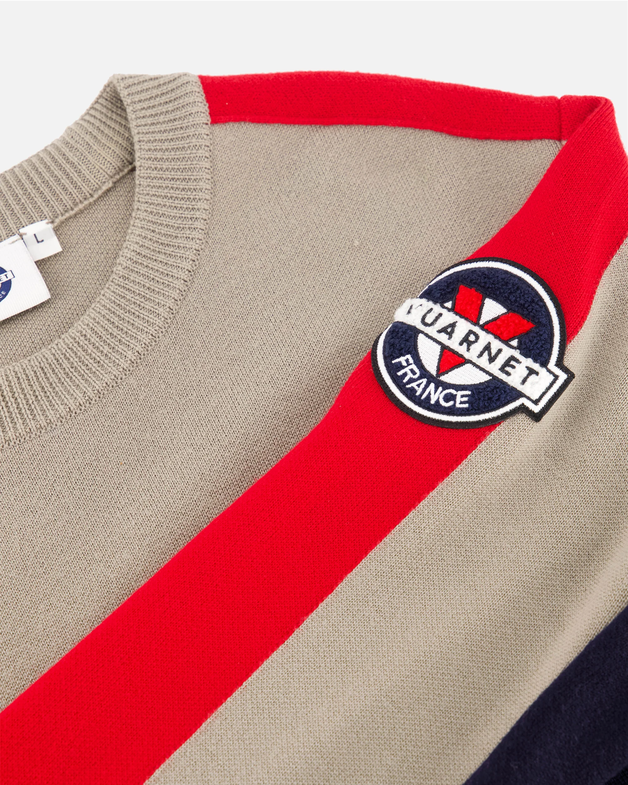 BEIGE/NAVY MEN'S RACING PULLOVER - Image 24