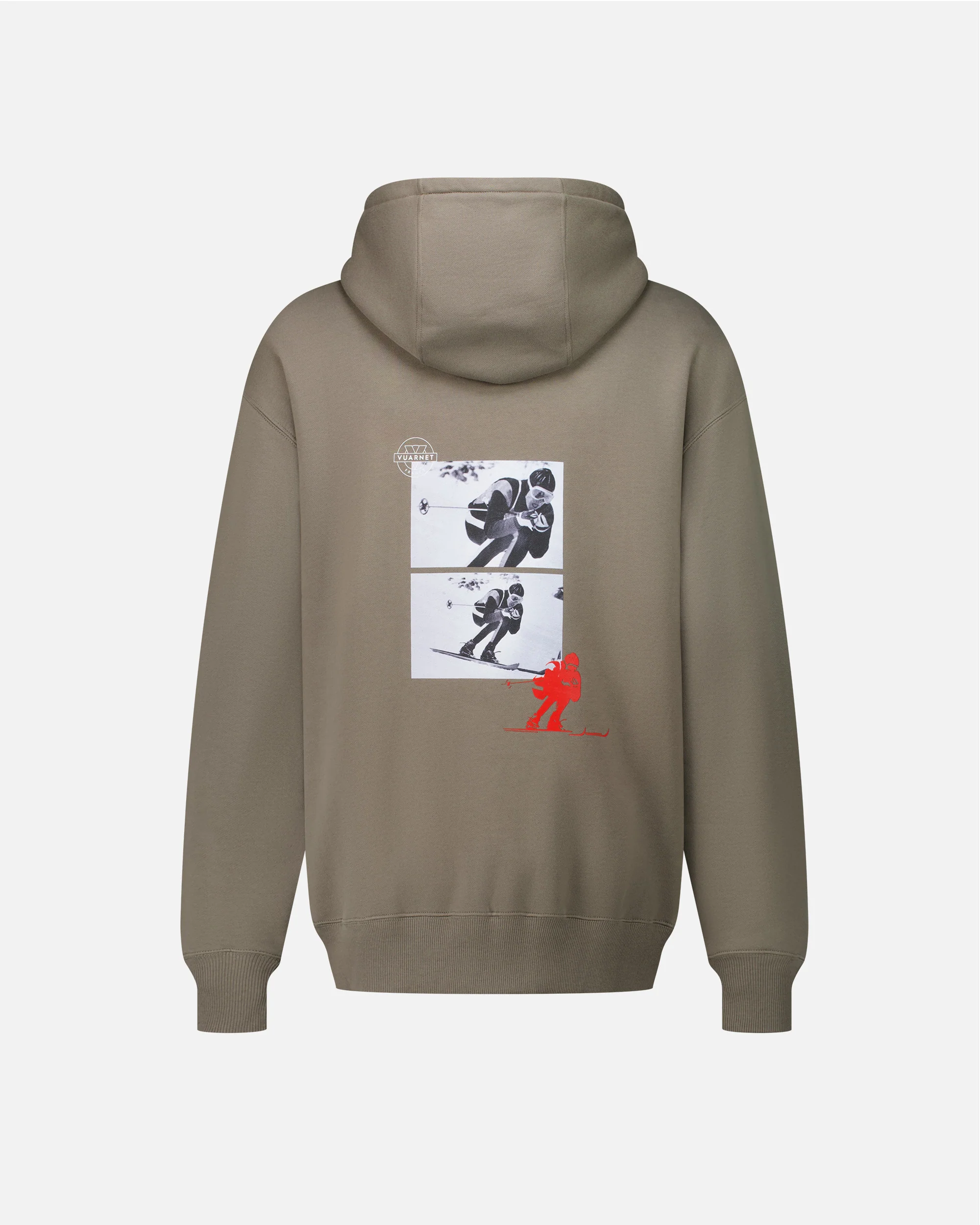 KHAKI MEN'S HOODIE LOGO SKIER - Image 7