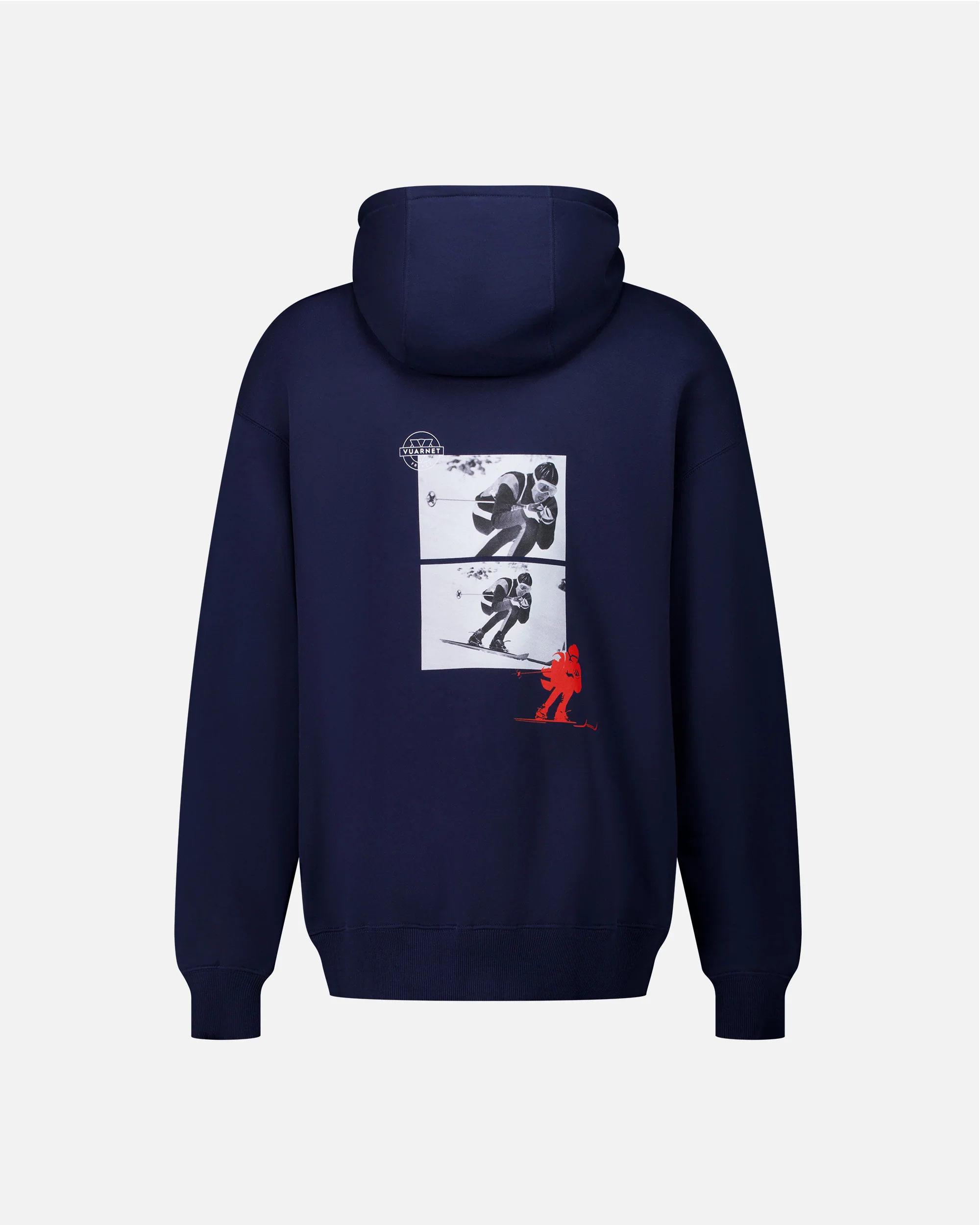 NAVY BLUE MEN'S HOODIE LOGO SKIER - Image 13