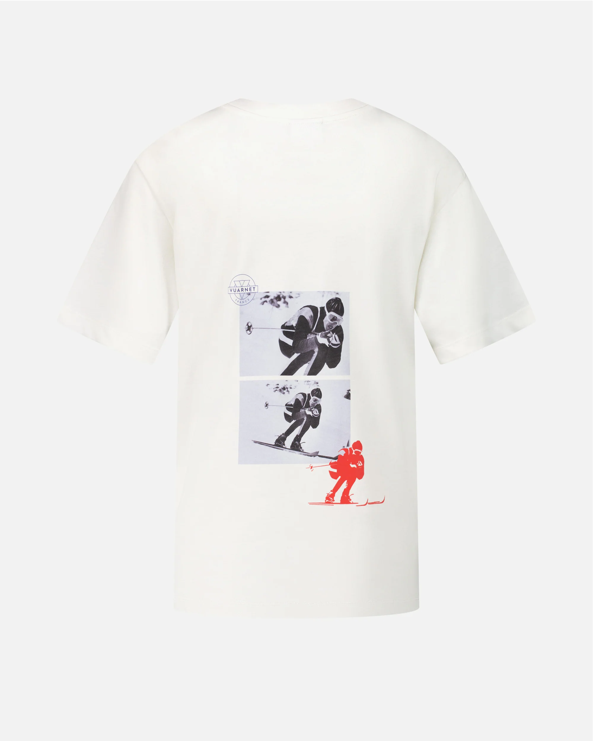 WHITE WOMEN'S T-SHIRT LOGO SKIER - Image 3
